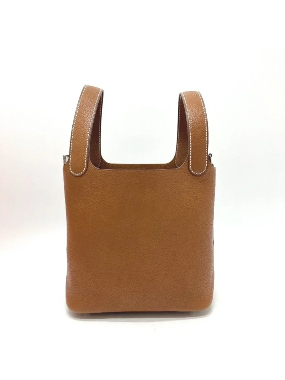 Hermes Handbag Picotin Lock PM Barenia Fauve